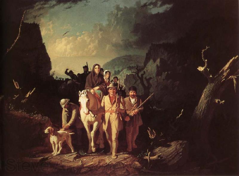 George Caleb Bingham Emigrant Norge oil painting art